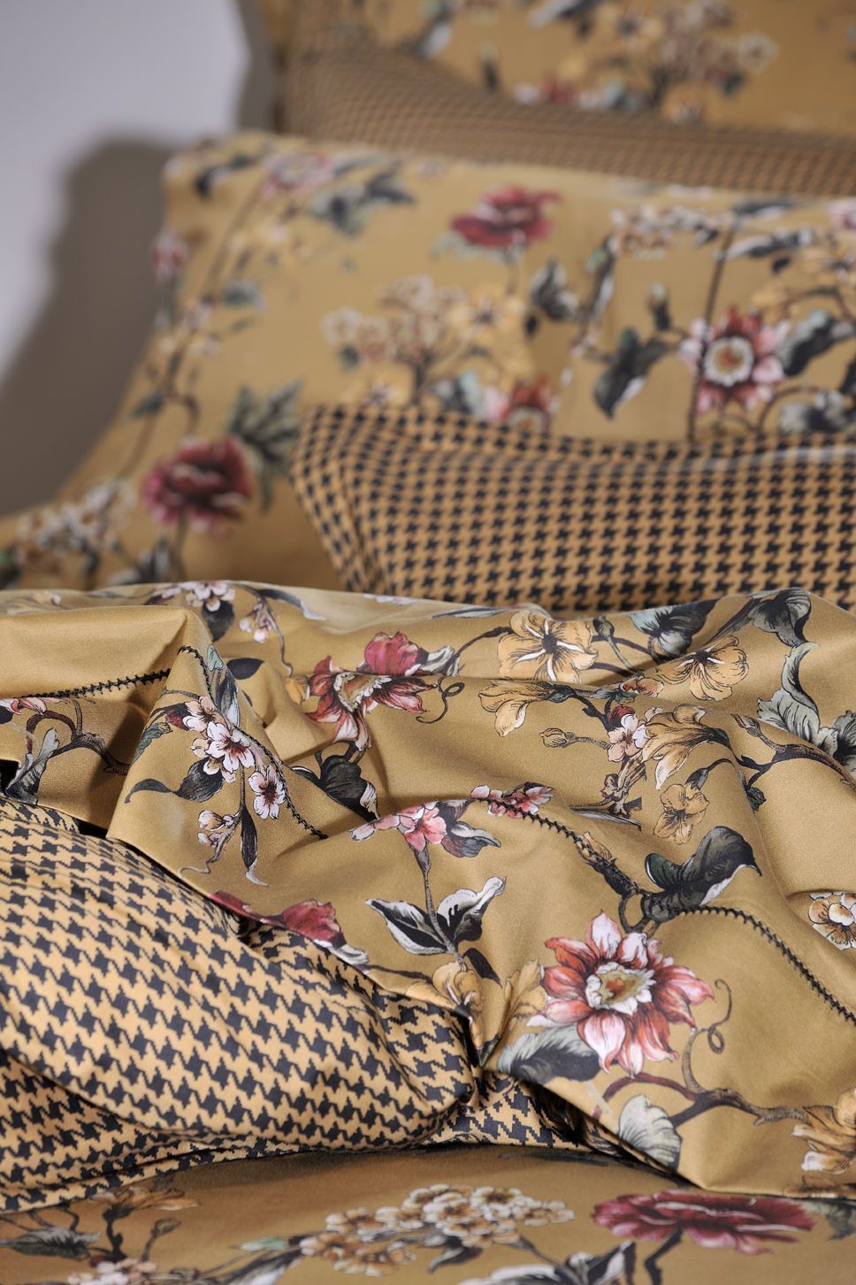 Down Town Παπλωματοθήκη King 826 Gold Flower