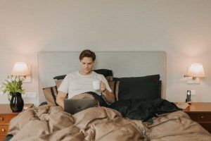 Down Town Σετ Σεντόνια King Λάστιχο 180x200+35 827 Pied De Poule Black