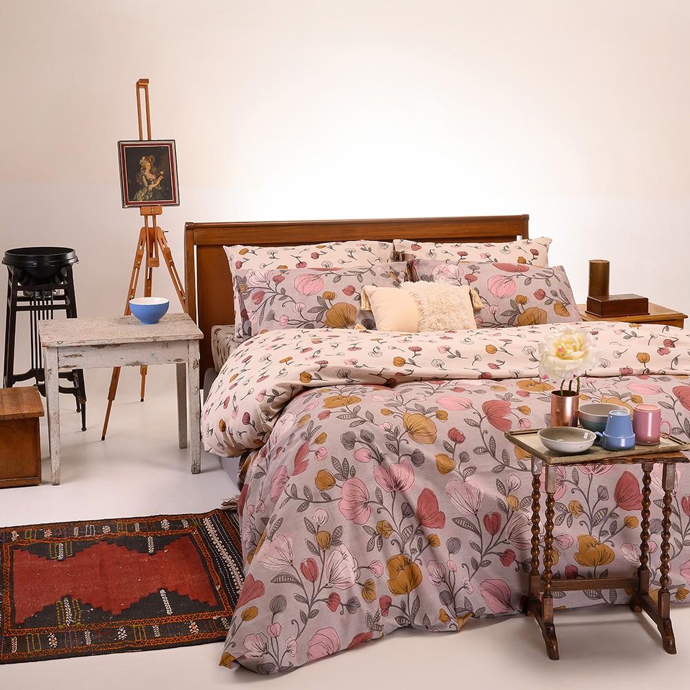 Melinen Home Παπλωματοθηκη Διπλη Misha Apple Casual Line 205Χ245