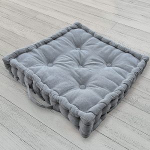 Melinen Home Μαξιλαρι Δαπεδου Hart Light Grey 45Χ45