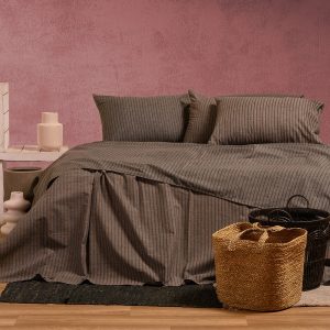 Melinen Home Σετ Σεντονια Μονα (Λ) Blaze Brown Ultra Line 170Χ270