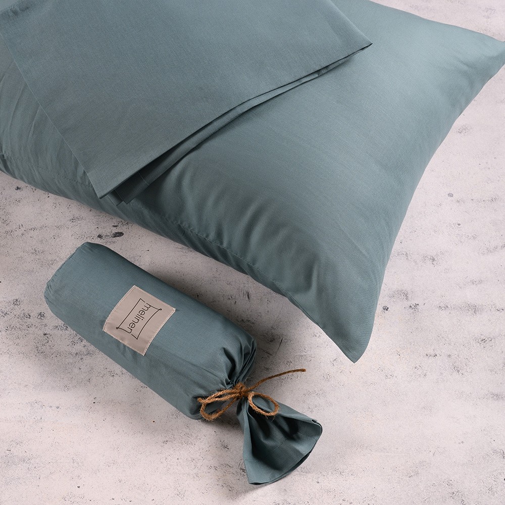 Melinen Home Σεντονι Μονο (Λ) 100Χ200 Urban Line Dark Aqua 100Χ200+32cm - Image 2