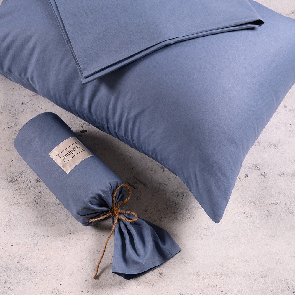 Melinen Home Σεντονι Ημιδιπλο (Λ) 120Χ200 Urban Line Denim 120X200+32cm - Image 2