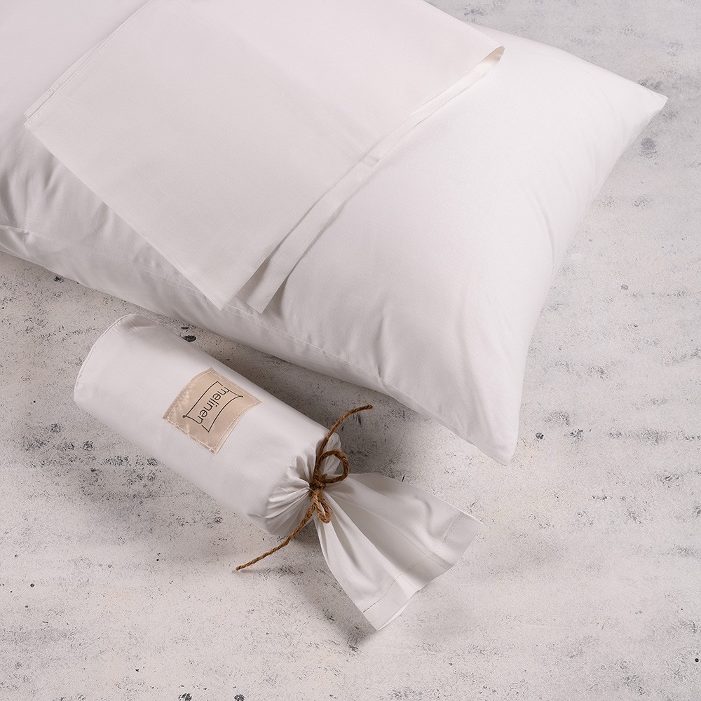 Melinen Home Σεντονι King Size (Λ) 175Χ200 Urban Line White 175X200+32cm