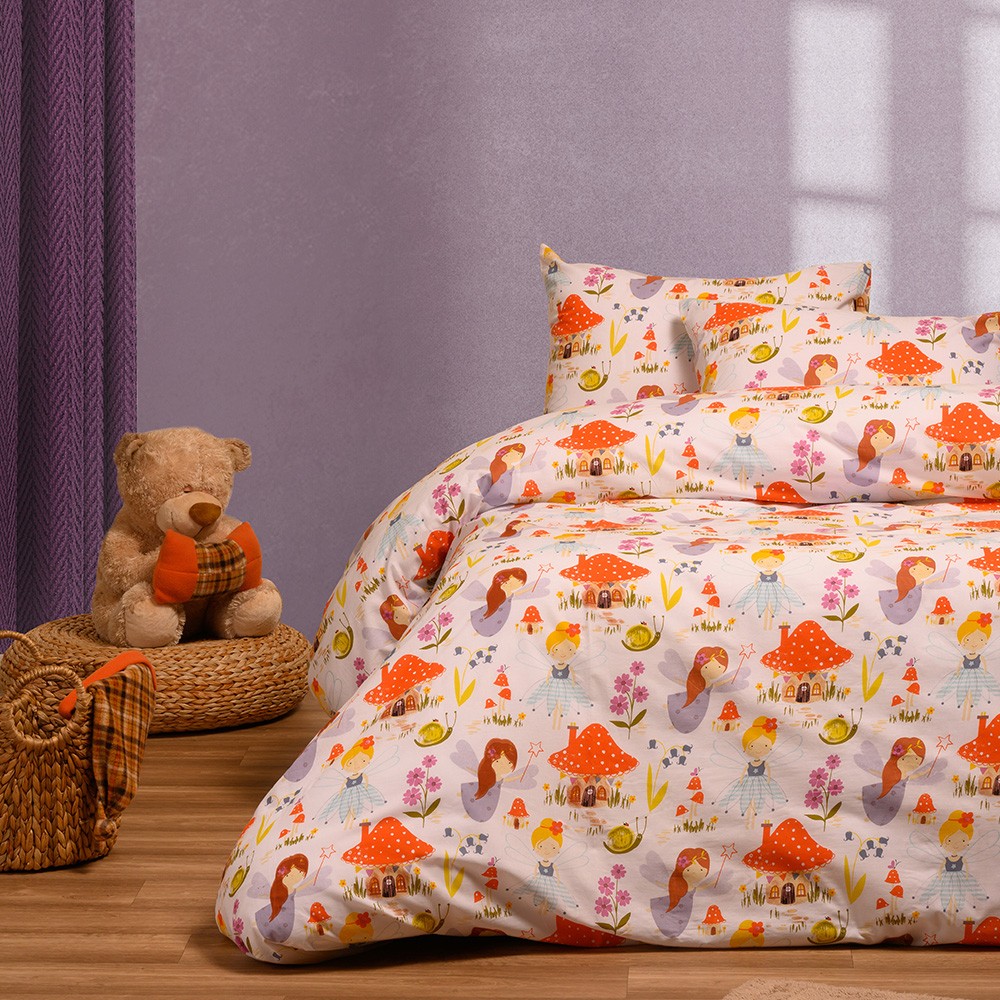 Melinen Home Παπλωματοθηκη Μονη Magic Peach Kids Line (165X245) 165Χ245