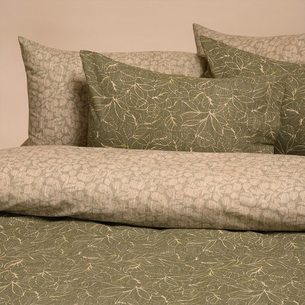 Melinen Home Σετ Μαξιλαροθήκες (Π) Wang Olive Casual Line (50X70) 50Χ70
