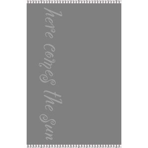 Melinen Home Πετσετα Θαλάσσης Beatles Dark Grey (86Χ160) 86X160