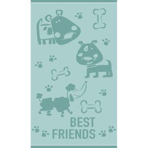 Melinen Home Θαλάσσης Πετσετα Θαλάσσης Puppy Lover Aqua (70Χ120) 70Χ120