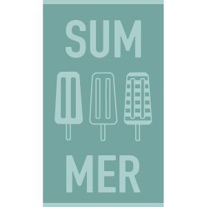 Melinen Home Παιδική Πετσετα Θαλάσσης Summer Aqua (70Χ120) 70Χ120