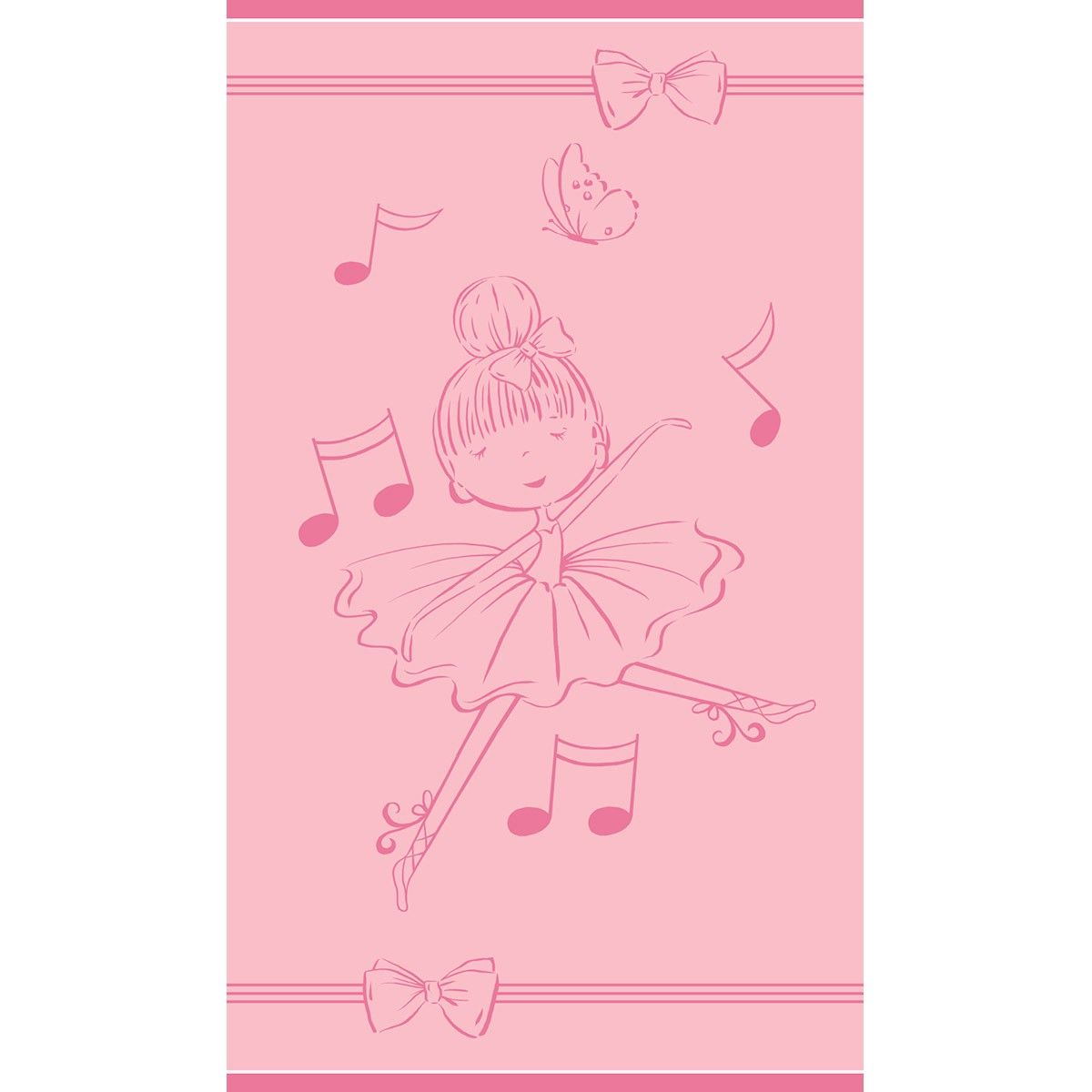 Melinen Home Παιδική Πετσετα Θαλάσσης Dancing Pink (70Χ120) 70Χ120