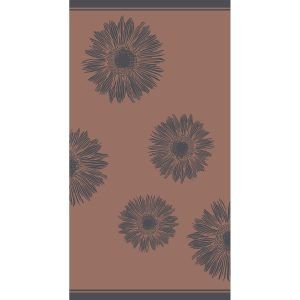 Melinen Home Πετσετα Θαλάσσης Flower Brown (86Χ160) 86X160