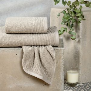 Melinen Home Πετσετεσ Σετ 3 Τεμαχιων Haus Light Grey 70Χ140