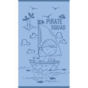 Melinen Home Παιδική Πετσετα Θαλάσσης Pirate Squad Blue (70Χ120) 70Χ120