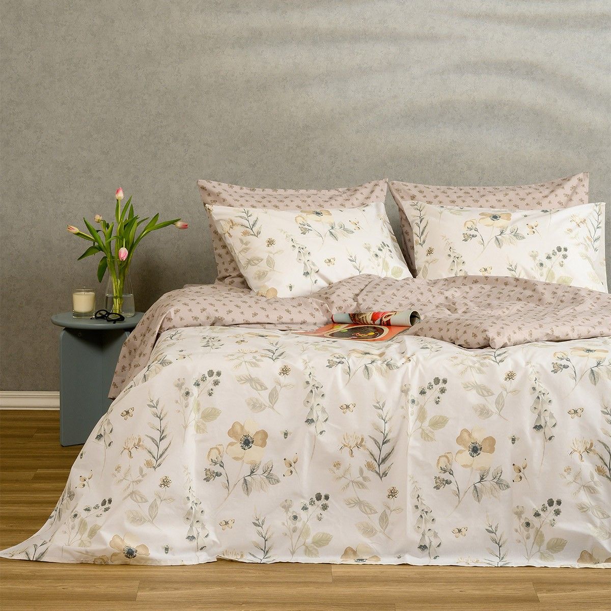 Melinen Home Παπλωματοθηκη Μονη Dolores Ash Casual Line (165X245) 165Χ245