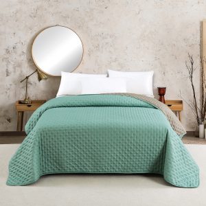 Melinen Home Κουβερλι 260Χ240 Renzo Aqua/Dark Grey 260X240