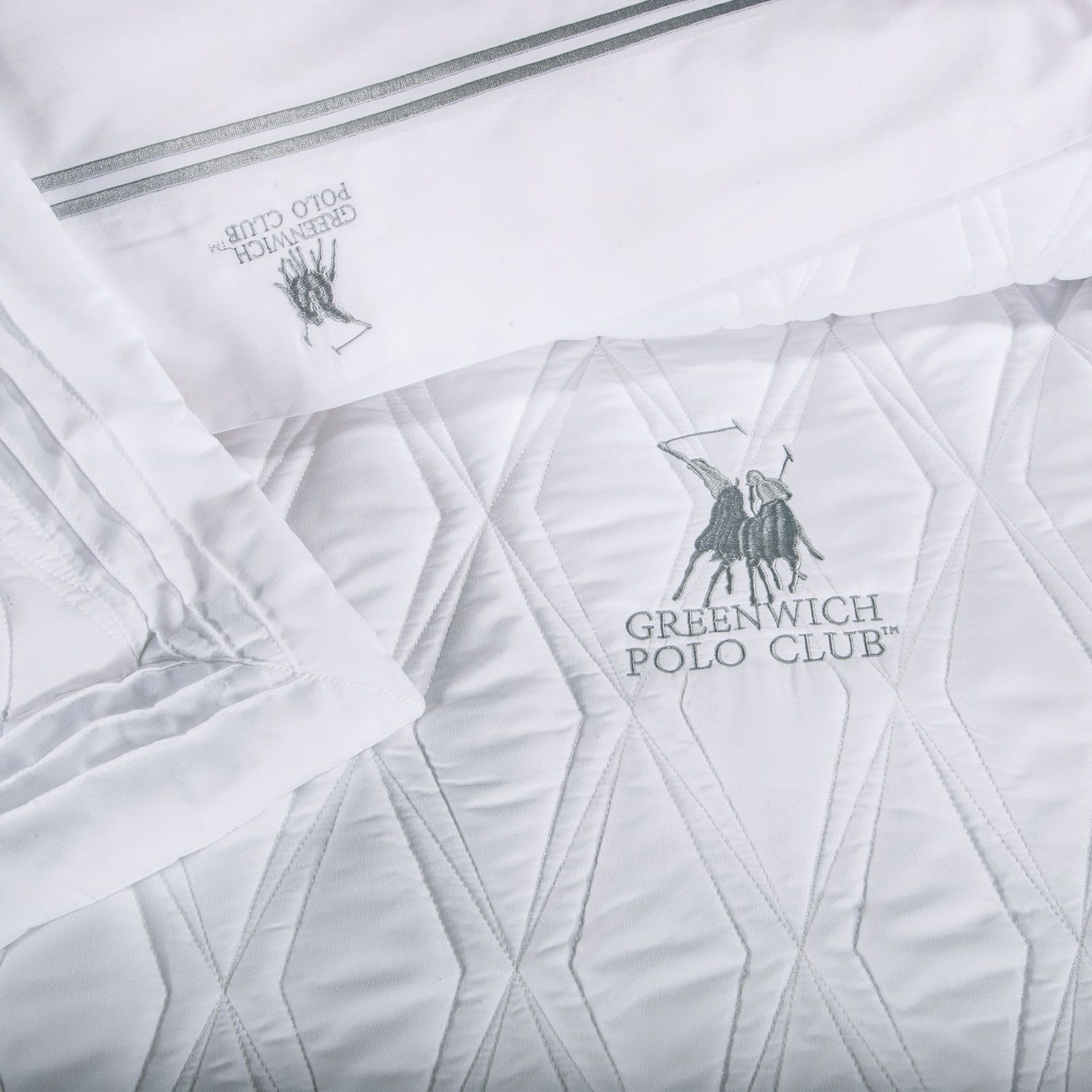 Greenwich Polo Club Κουβερλί Υπέρδιπλο Σετ 220x240 2158 White - Image 3