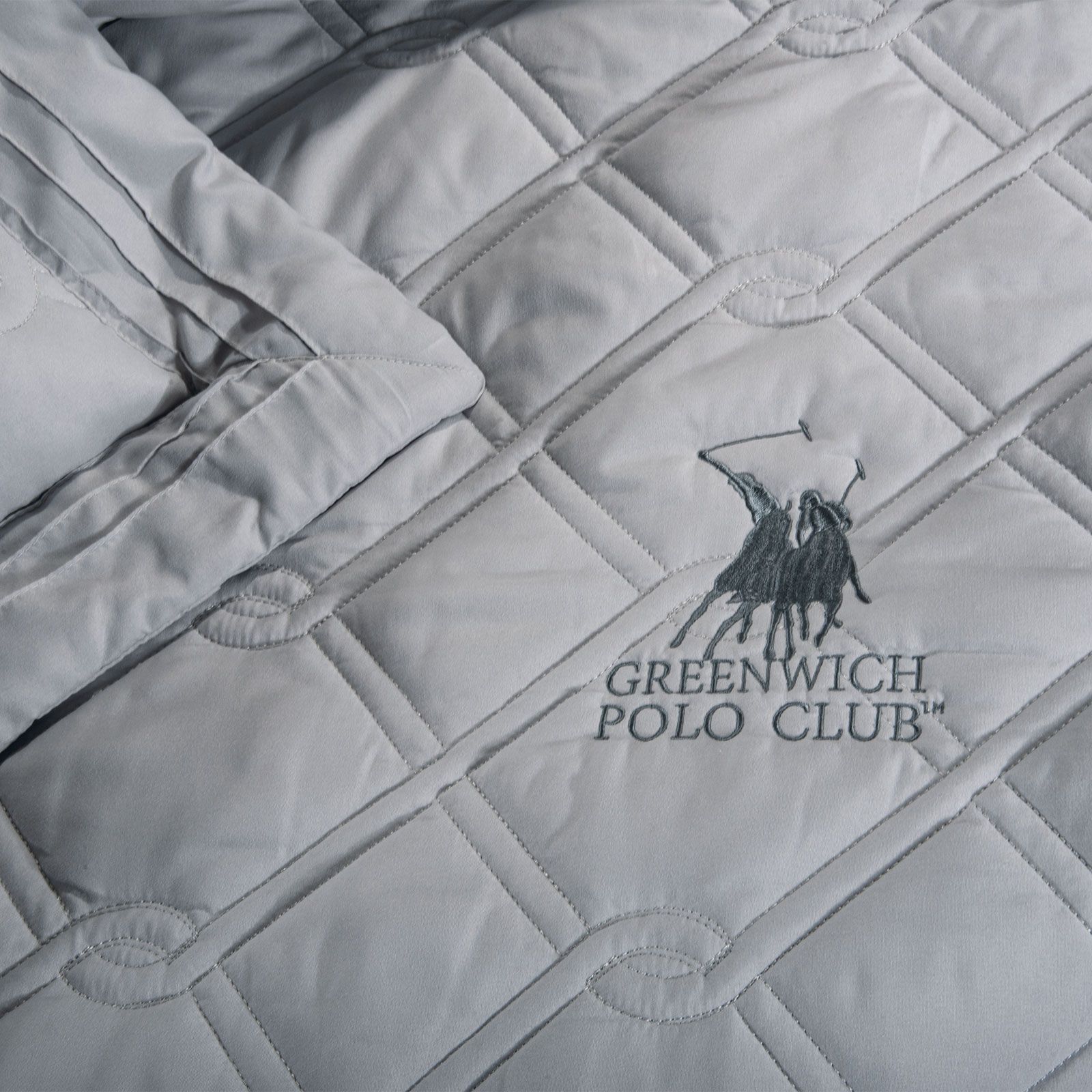 Greenwich Polo Club Κουβερλι Υπερδιπλο Σετ 2163 Γκρι Γκρι - Image 3