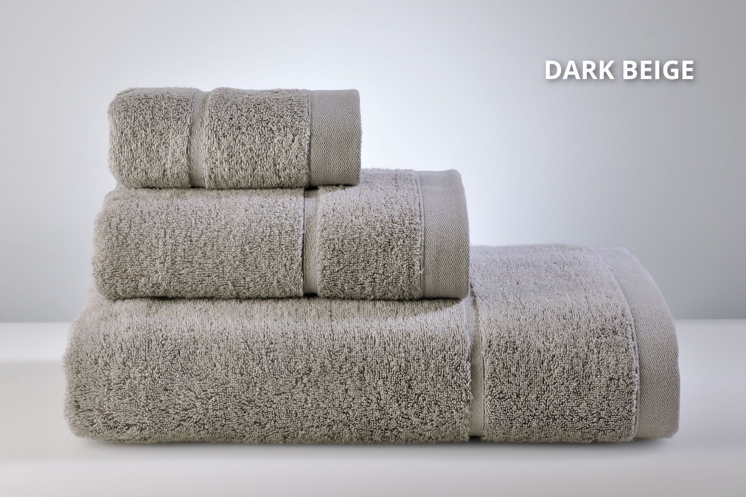 Down Town Σετ Πετσέτες Joanne Dark Beige (3τμχ)