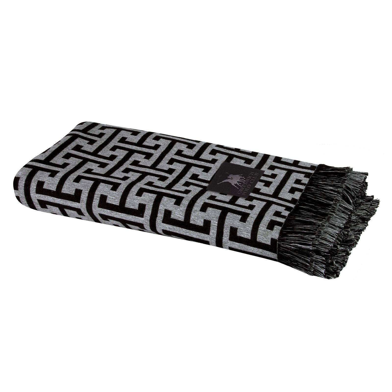 Greenwich Polo Club Ριχτάρι Τριθέσιο 180x300 3901 Grey-Black - Image 2