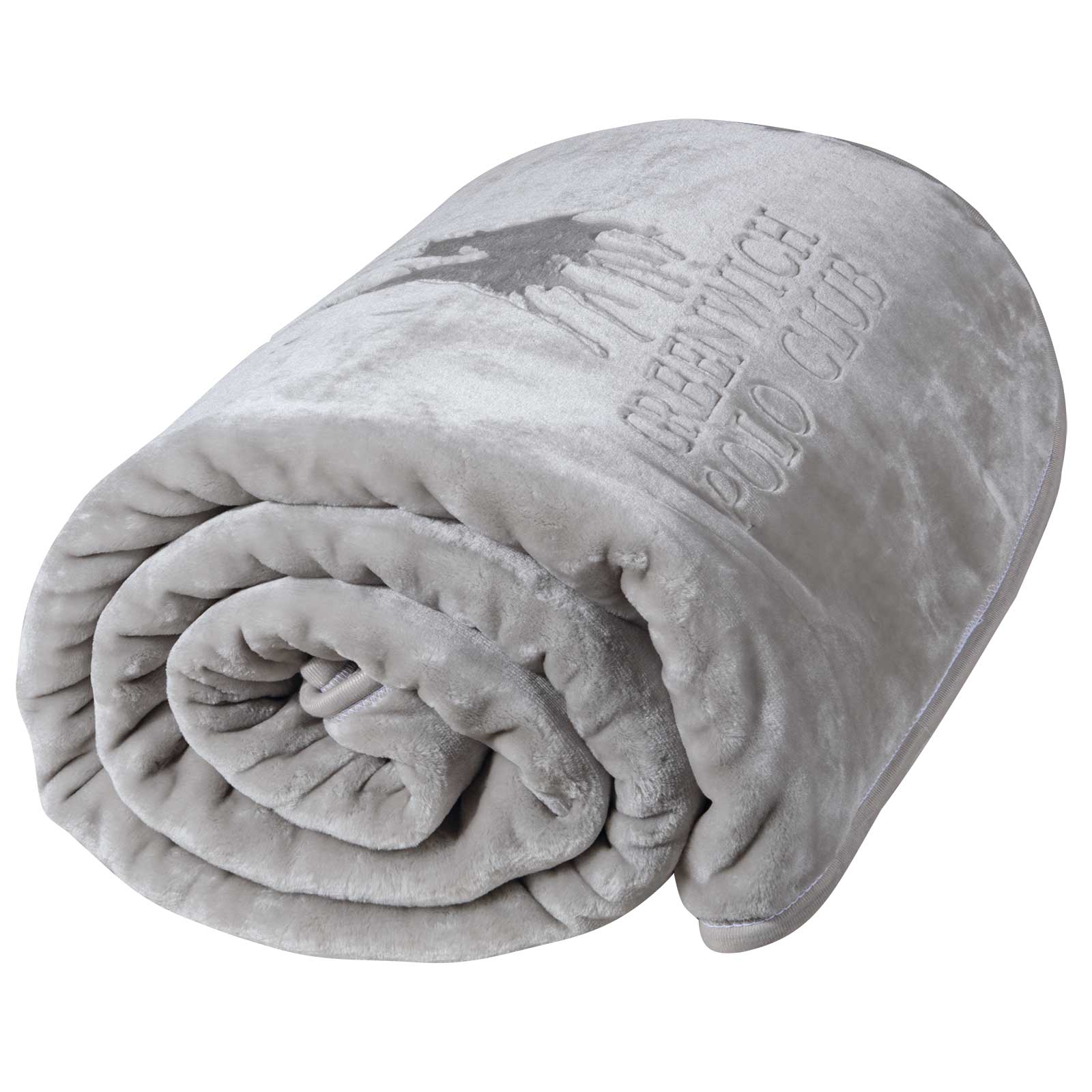 Greenwich Polo Club Κουβέρτα Velour Υπέρδιπλη 220x240 3442 Light Grey - Image 3