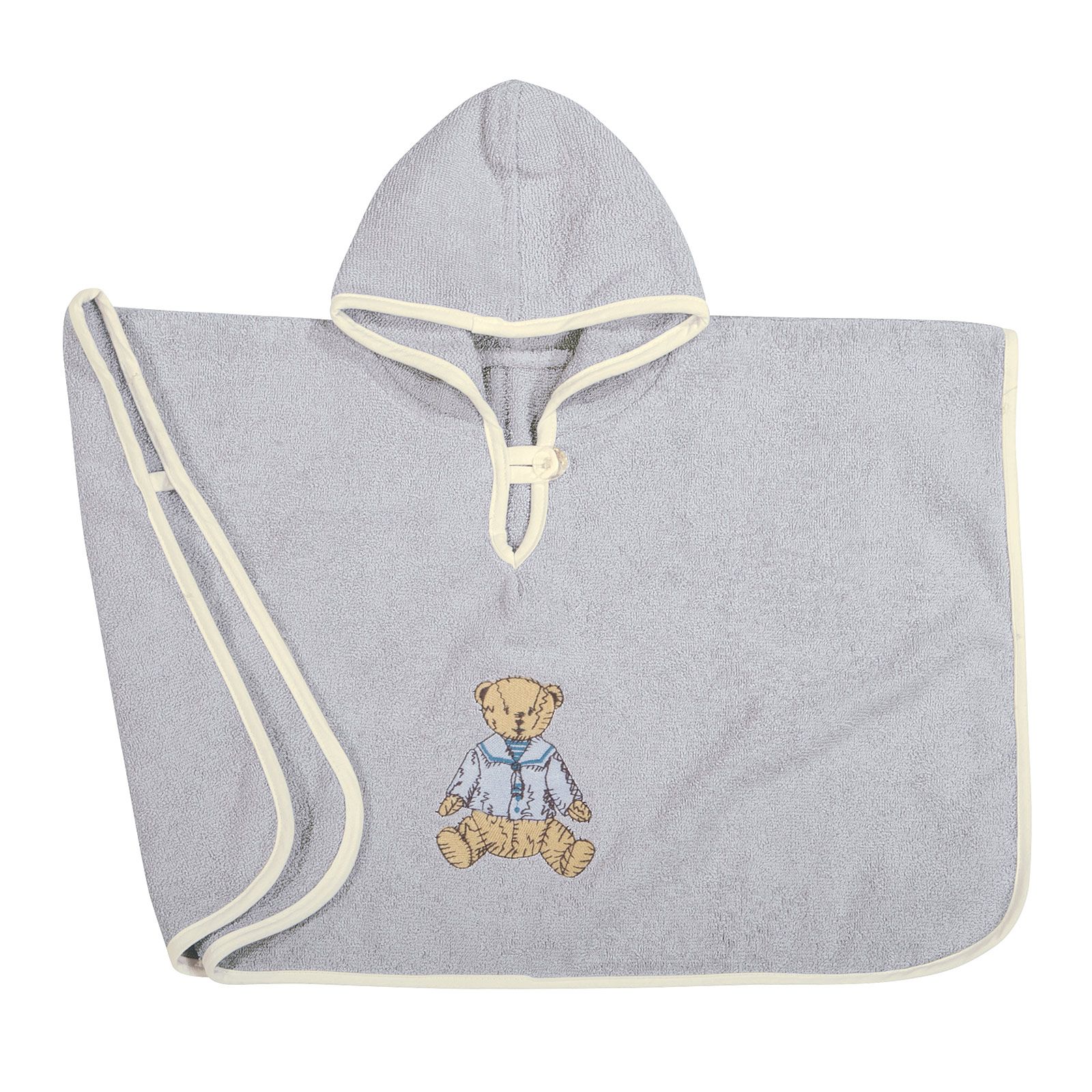 2937 Greenwich Polo Club Ποντσο Baby 40x60 Γκρι