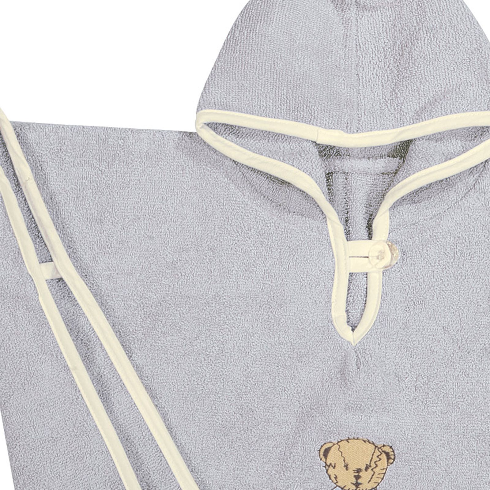 2937 Greenwich Polo Club Ποντσο Baby 40x60 Γκρι - Image 2