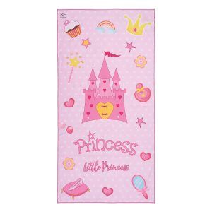 Beauty Home Πετσέτα θαλάσσης διπλής όψης παιδική Microfiber Αrt 2265 Ροζ