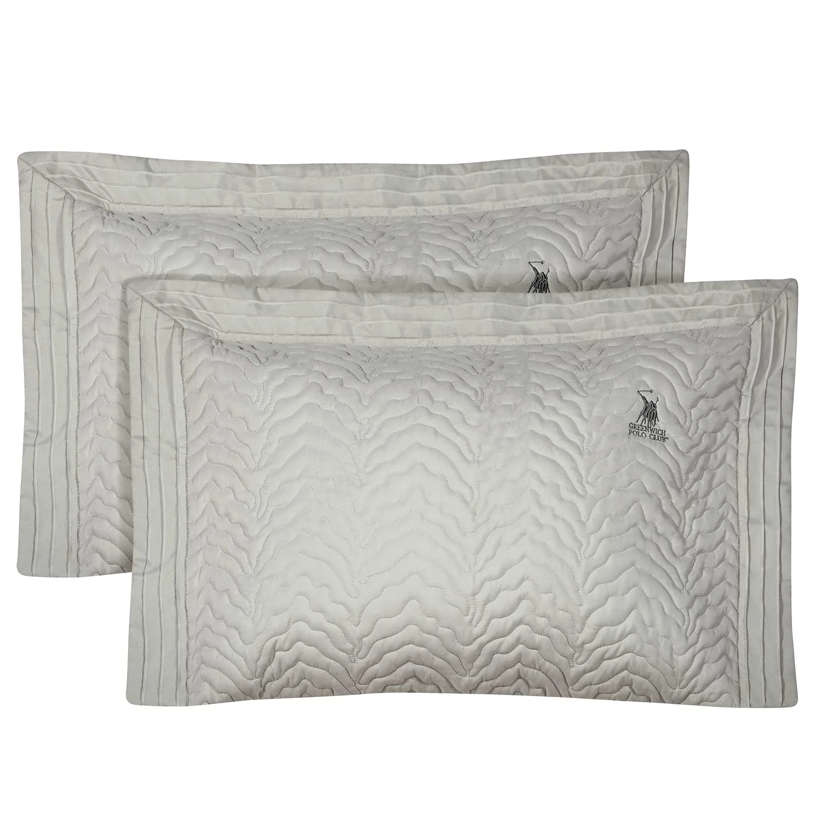 Greenwich Polo Club Ζεύγος Μαξιλαροθήκες Classic 50x70+8 2353 Grey