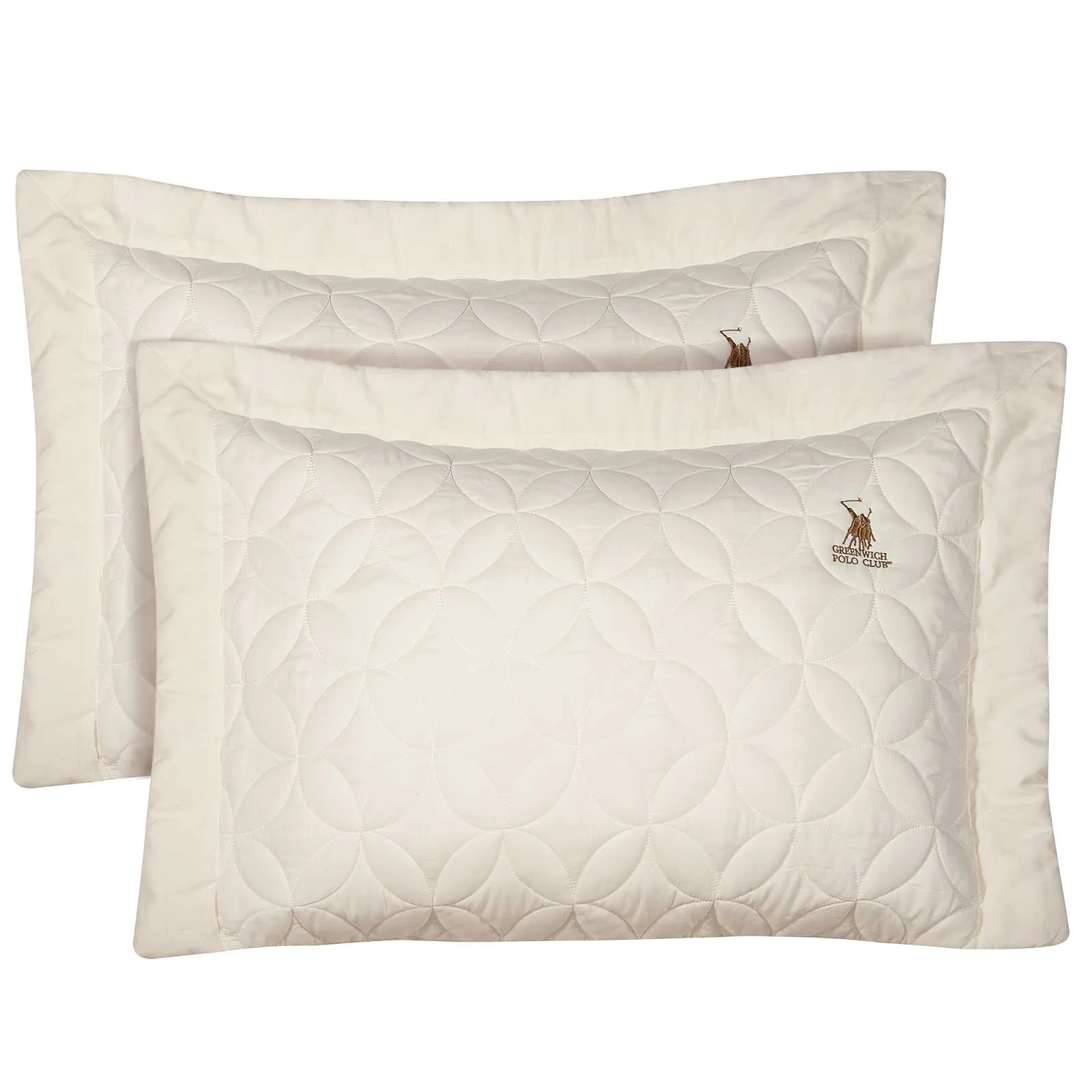 Greenwich Polo Club Ζεύγος Μαξιλαροθήκες Classic 50x70+8 2358 Ecru