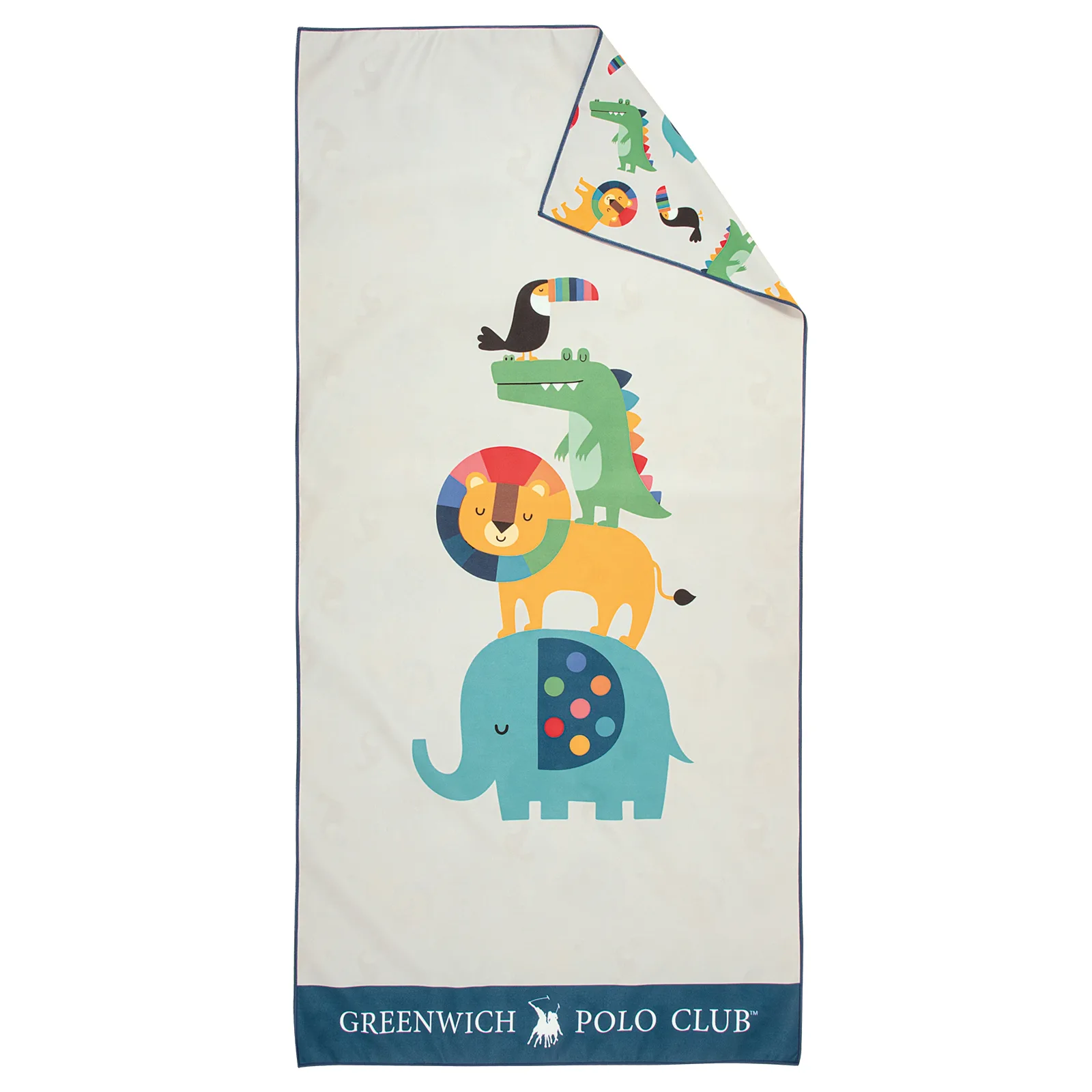 Greenwich Polo Club Junior Πετσέτα Θαλάσσης 70x140 4079 Grey