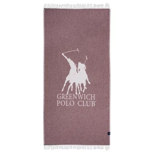 Greenwich Polo Club Πετσετα Θαλάσσης 85Χ170 3906 Ιβουαρ - Μπορντό