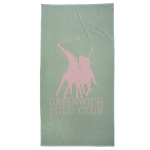 Greenwich Polo Club Πετσετα Θαλασσησ 90Χ170 3850 Μεντα - Ροζ Μεντα - Ροζ