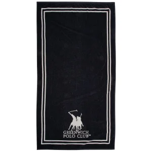 Greenwich Polo Club Πετσετα Θαλασσησ 90Χ170 4049 Black - Cream Black - Cream
