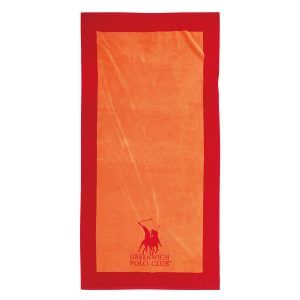 Greenwich Polo Club Πετσετα Θαλάσσης 90Χ180 3860 Κόκκινο - Κοραλι