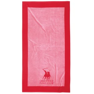 Greenwich Polo Club Πετσετα Θαλάσσης 90Χ180 4000 Pink - Red