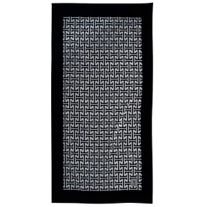 Greenwich Polo Club Πετσετα Θαλασσησ 90Χ180 Essential 4005 Black - Grey Black - Grey