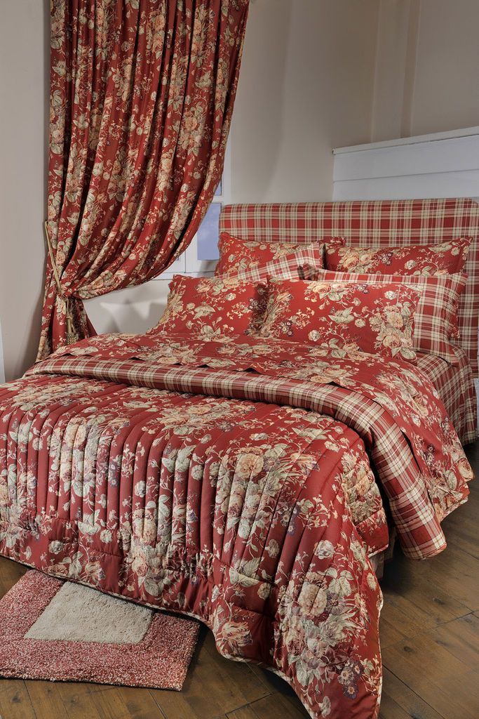 Down Town Παπλωματοθήκη Μονή 695 Floral Red