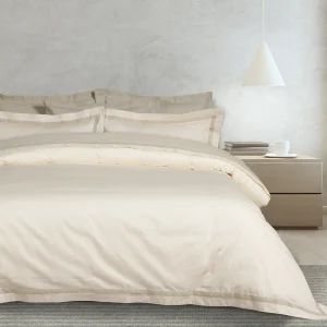 Das Home Παπλωματοθηκη Σετ Υπερδιπλη Executive 1699 Ivory Ivory