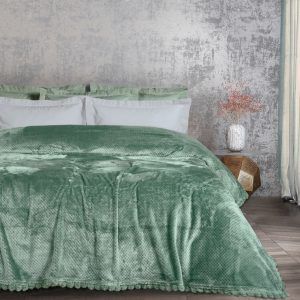 Das Home Κουβερτα Fleece 160Χ220 1184 Dark Mint Dark Mint