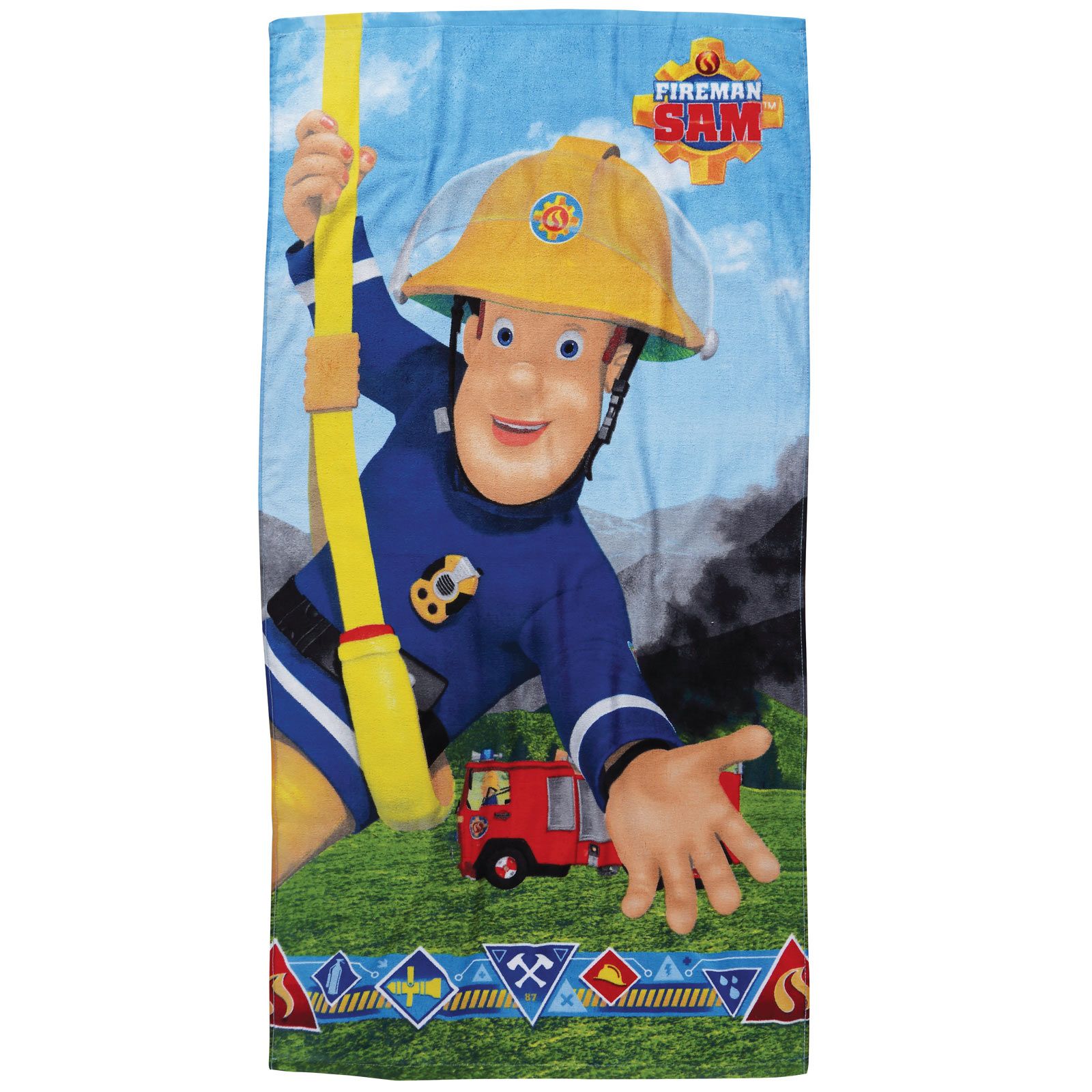 Sam The Fireman 5848 Πετσετα Θαλασσησ 70Χ140 Κιτρινο - Μπλε