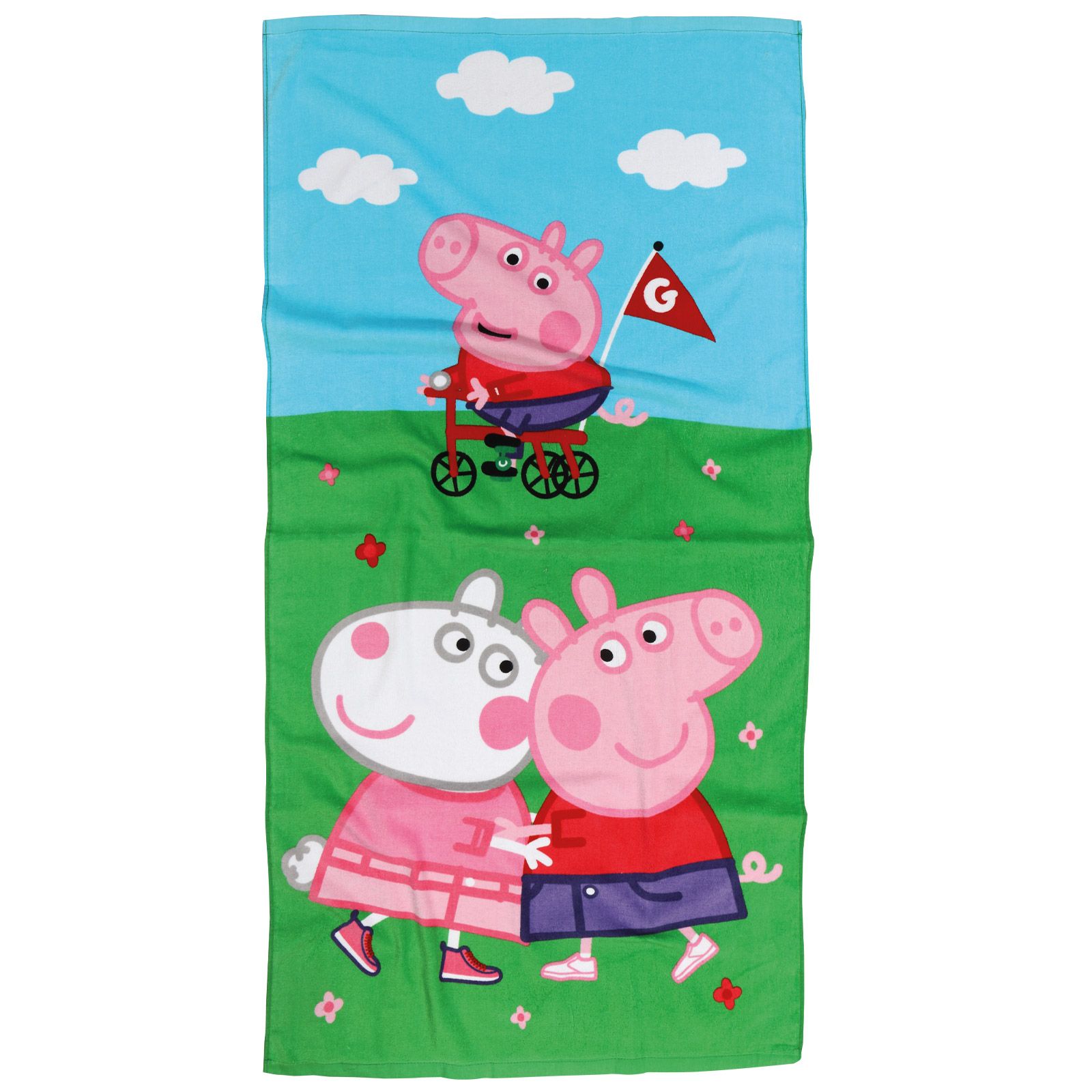 Πετσετα Θαλασσησ Peppa Pig 70Χ140 5863 Μπλε - Πρασινο - Ροζ Μπλε - Πρασινο - Ροζ