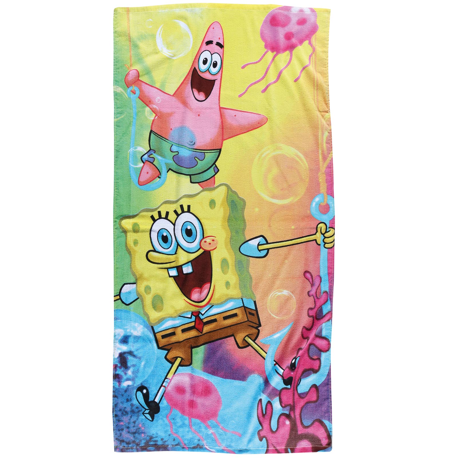 Πετσετα Θαλασσησ Spongebob 70Χ140 5867 Γαλαζιο - Κιτρινο - Ροζ Γαλαζιο - Κιτρινο - Ροζ