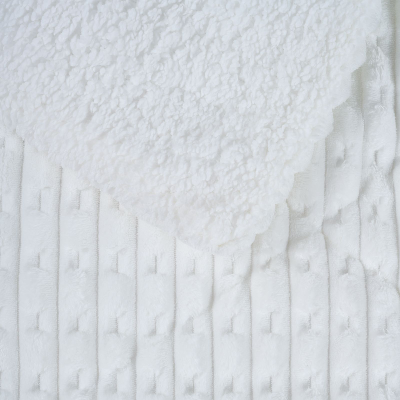 Das Home Κουβερτοπαπλωμα Sherpa Μονο 1176 White White - Image 2