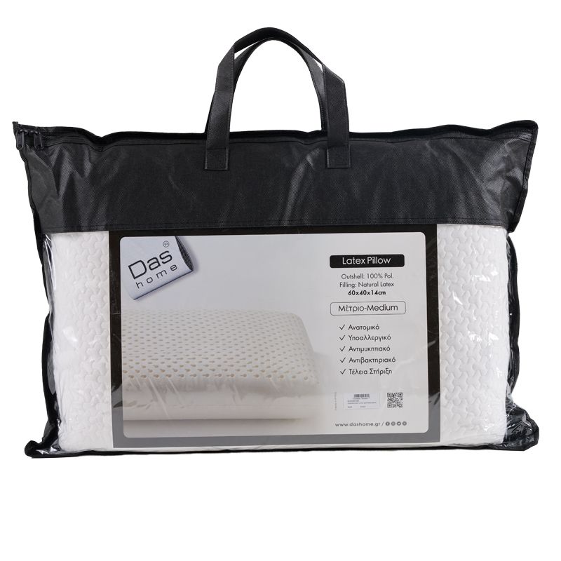 Das Home Μαξιλαρι Latex Anatomic 60X40 1038 White White