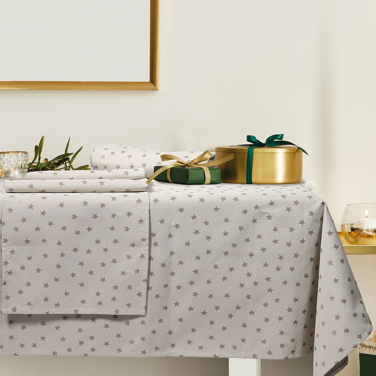 Das Home Christmas Runner 45Χ140 0628 Εκρου - Χρυσο - Image 2