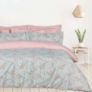Das Home Σετ Σεντονια Μονα Με Λαστιχο Casual 5428 Mint - Rose Mint - Rose