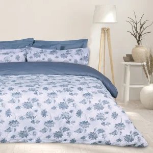 Das Home Σετ Σεντονια King Happy 9672 Blue - Grey Blue - Grey