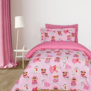 Das Kids Σετ Σεντονια Μονα 4938 Pink Pink