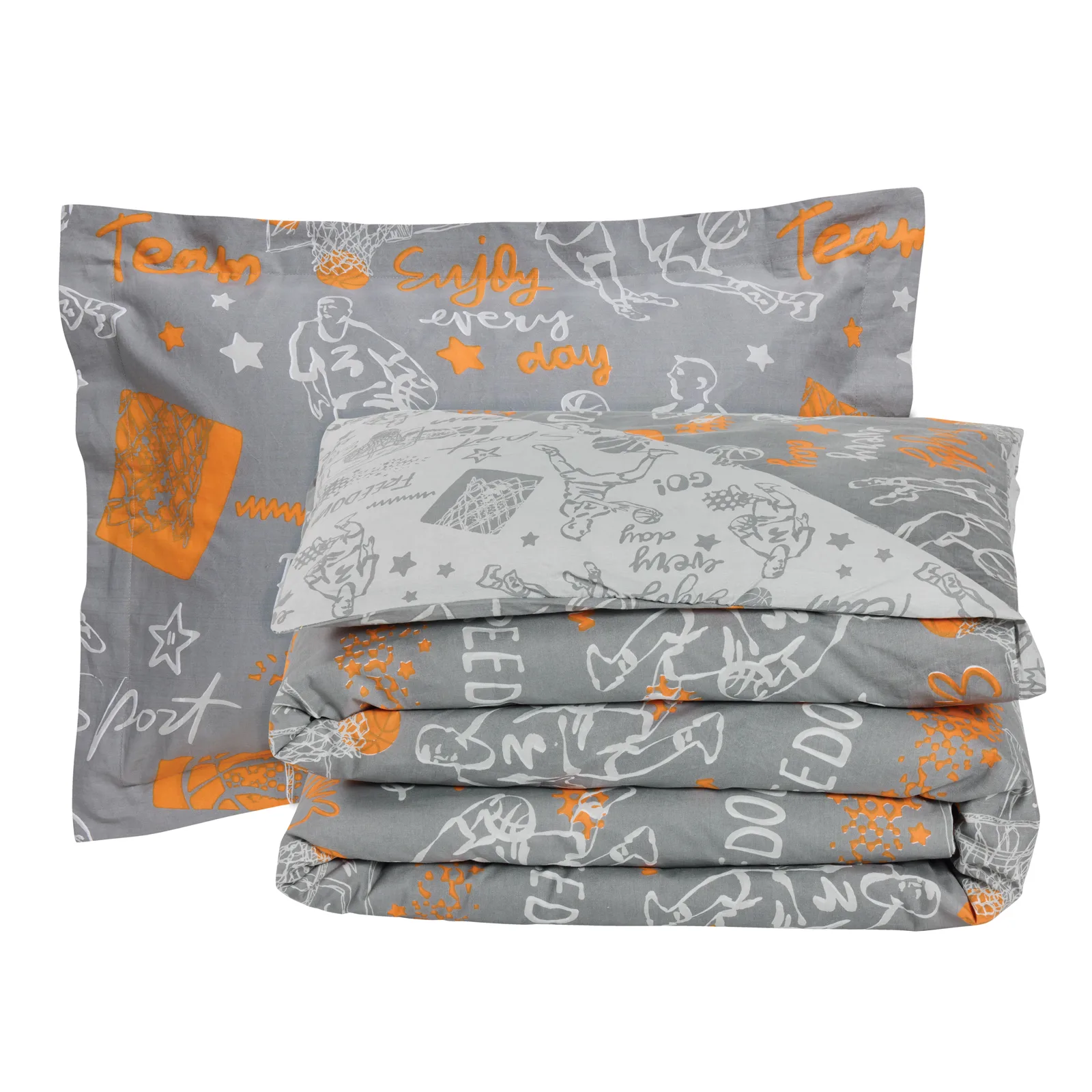 Das Kids Σετ Σεντονια Μονα 4941 Grey - Orange Grey - Orange - Image 3