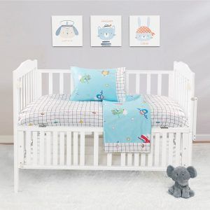 Beauty Home Σετ σεντόνια βρεφικά Art 5179 120x160 Γαλάζιο